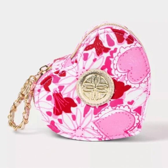 Lilly Pulitzer Jewelry - NWT Lilly Pulitzer Pink and Red Heart Jewelry Case - Coconut Dear Heart